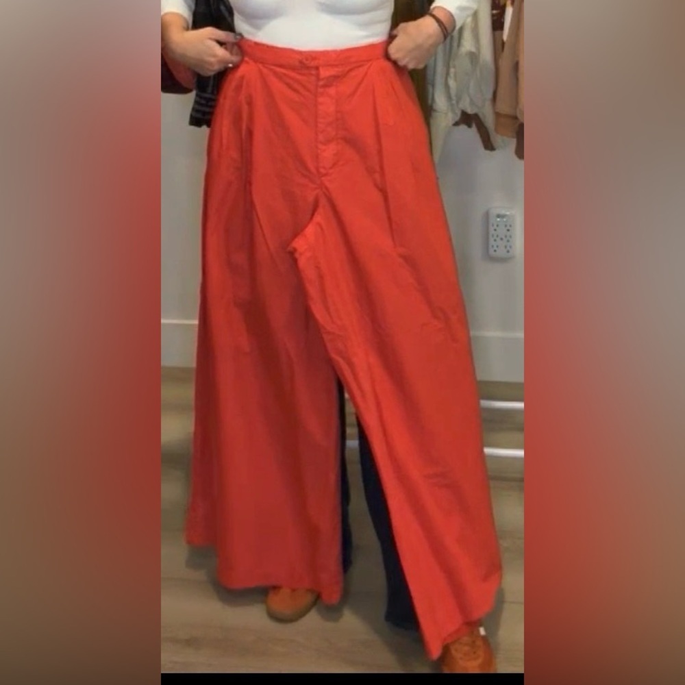 Paige Pleated Pull-on Trousers at Free People in Bella Rosa - NWT XL - Picture 3 of 5